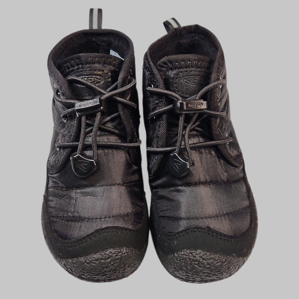 KEEN Kids Howser 2 Waterproof Chukka Boots Black Toddler Size 8